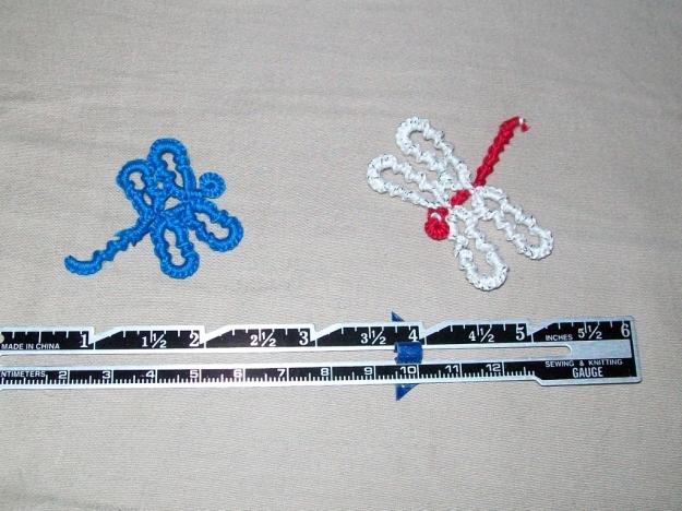 Dragonflies with scale ruler