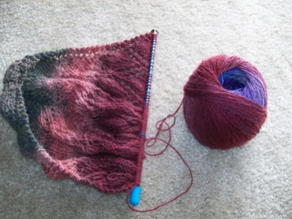 Shawl and yarn